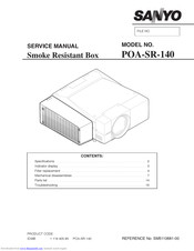 Sanyo POA-SR-140 Service Manual