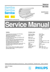 Philips SUNStudio Combi HB 578/A Service Manual