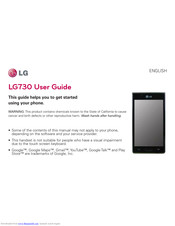 LG Venice 730 User Manual