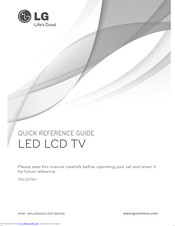 LG 55LS675H Quick Reference Manual