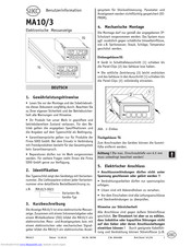 Siko MA10/3 User Information