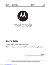 Motorola L6N User Manual