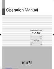 Inter-m ASP-100 Operation Manuals