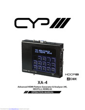 CYP XA-4 Operator's Manual
