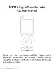 AGPtek A11 User Manual