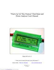 RC watt's up WU100 User Manual