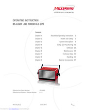 MESSRING M-LIGHT LED Operating Instructions Manual