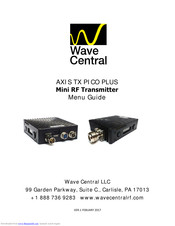 Wave Central AXIS TX PICO PLUS Menu Information