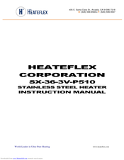 Heateflex SX-36-3V-P510 Instruction Manual