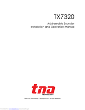 TANDA TX7320 Installation And Operation Manual