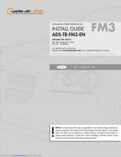 iDataLink ADS-TB-FM3-EN Install Manual