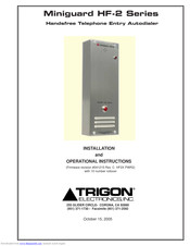 Trigon Miniguard HF-2 Series Installation And Operational Instructions
