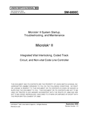 Ansaldo STS Microlok II Startup, Troubleshooting, And Maintenance