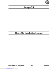 Europa Aircraft Rotax 914 Installation Manual