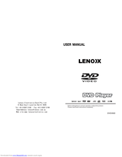 Lenox DVD3500 User Manual