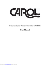 Carol DWM-881 User Manual