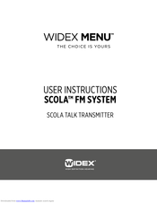 Widex SCOLA talk User Instruction