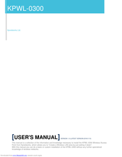 Kpnetworks KPWL-0300 User Manual
