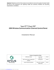 Ortus LUN-73T Installation Manual