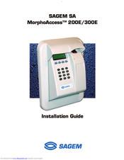 Sagem MorphoAccess 200E Installation Manual