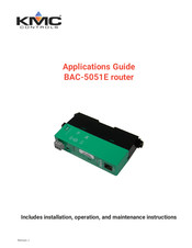 KMC Controls BAC-5051E Application Manual