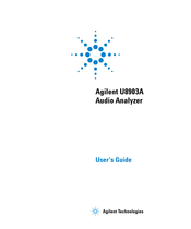 Agilent Technologies u8903a User Manual