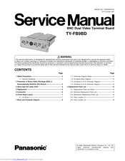 Panasonic TY-FB9BD Service Manual