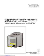 Vega PLICSRADIO C62 Supplementary Instructions Manual