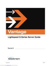 Telestream Lightspeed G5 Manual