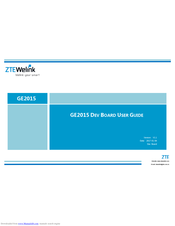 ZTEWelink GE2015 User Manual