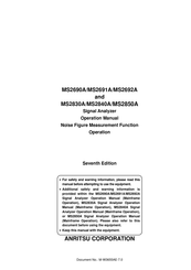 Anritsu MS2830A-017 Operation Manuals