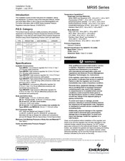 Fisher MR95L Installation Manual