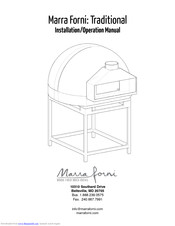 Marra Forni Traditional Installation And Operation Manual