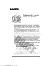 DAVIS Wireless Repeater 7624 Manual