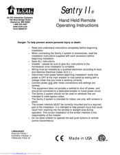 Truth Sentry II Operating Instructions Manual