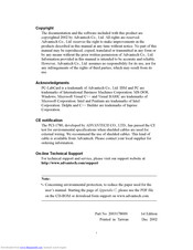 ADVANTECH PCI-1780 Manual