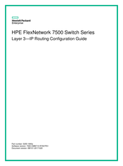 HP HPE FlexNetwork 7500 series Configuration Manual