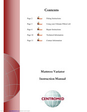 Centromed Mattress Variator Instruction Manual