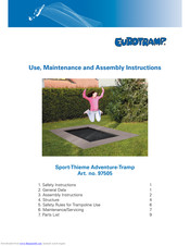 Eurotramp 97505 Use, Maintenance And Assembly Instructions