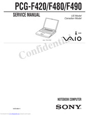 Sony VAIO PCG-F490 Service Manual