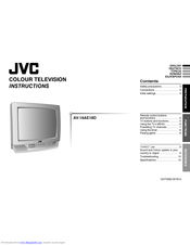 JVC AV-14AE19D Instructions Manual