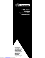 Beha-Amprobe 2100-Beta User Manual