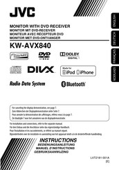 JVC KW-AVX840 Instructions Manual