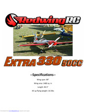 RedWing RC EXTRA 330 50CC Instructions Manual