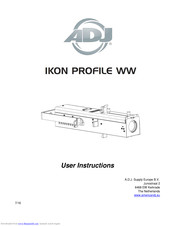 ADJ ikon profile ww User Instructions