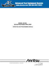 Anritsu 56100A Operation And Programming Manual