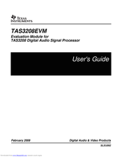 Texas Instruments TAS3208EVM User Manual