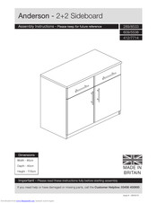 Argos Anderson 2 plus 2 Sideboard Assembly Instructions Manual