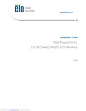 Elo Touch Solutions Elo 3202 Installation Manual
