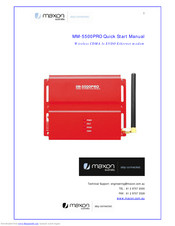 Maxon MM-5500PRO Quick Start Manual